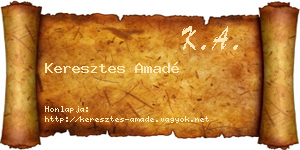 Keresztes Amadé névjegykártya